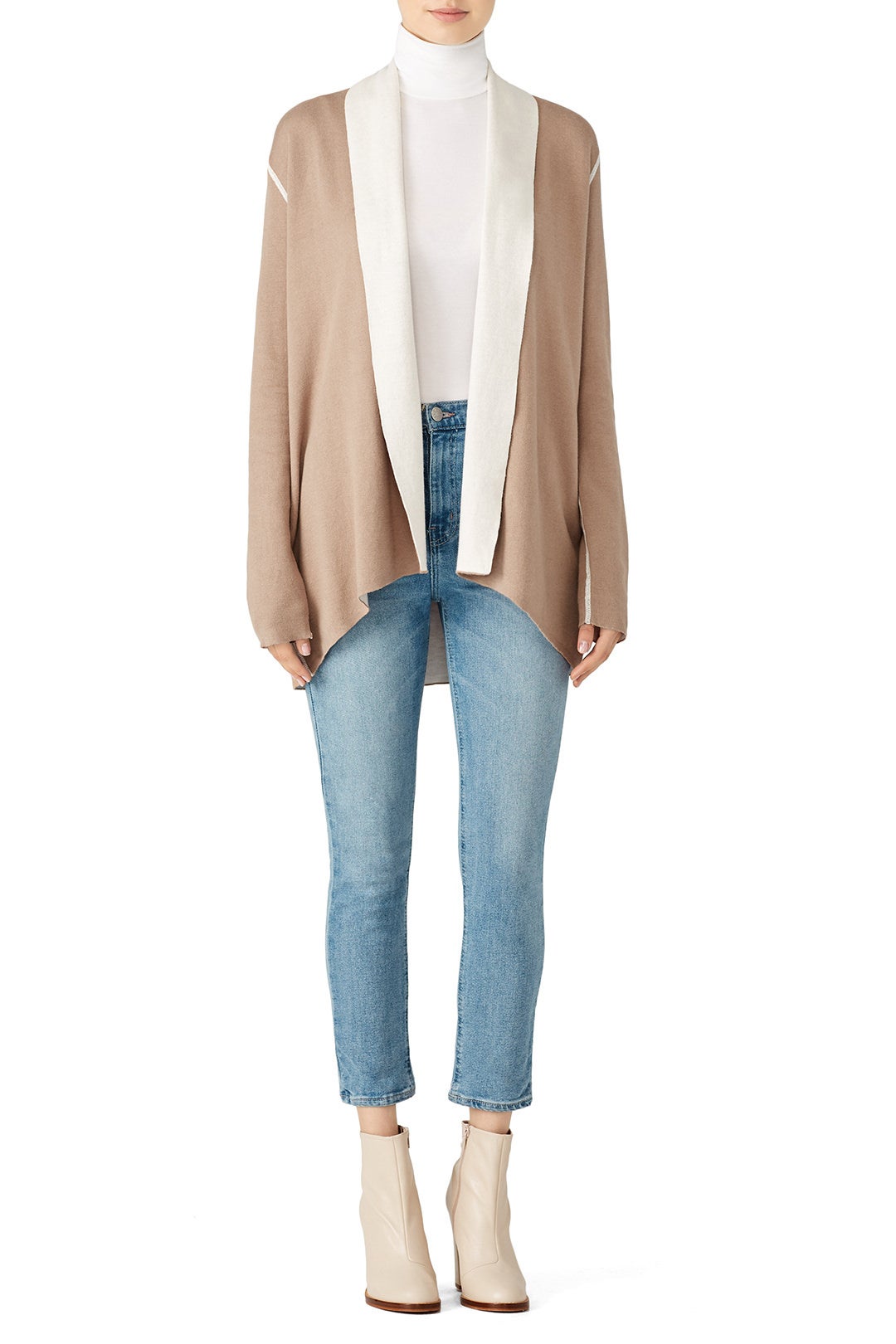 Two Tone Cardigan by Michael Stars 0