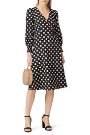 Printed Polka Dot Dress by 1901