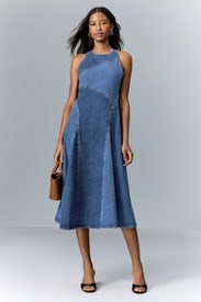 Wilder Denim Midi Dress by Reiss