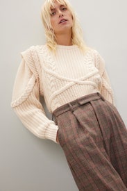 Braiding Detail Sweater by Ronny Kobo x RTR