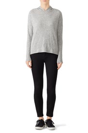 Grey Cross Back Hoodie by Slate & Willow