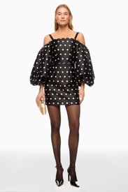 Balloon Sleeve Mini Dress by Zac Posen