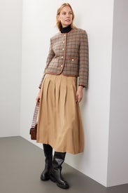 Classic Brown Tweed Jacket by DUNST