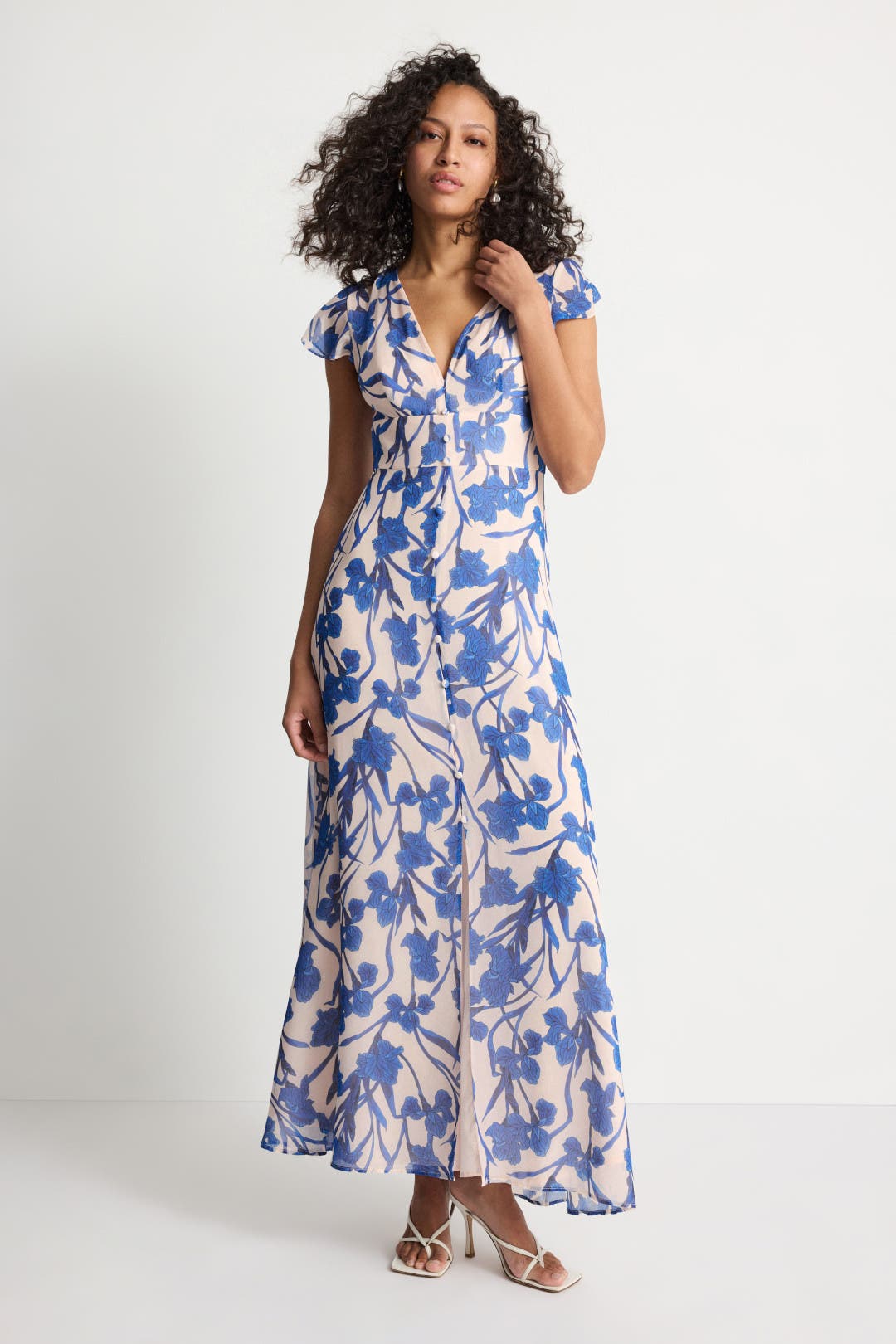 関税送料込【MAC DUGGAL】ミディ ワンピース 花柄 ブラック Black Multi Embroidery Midi Dress by Ieena for Mac Duggal