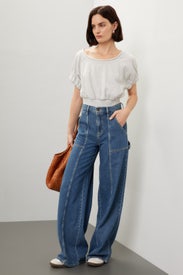 High Rise Cargo Slouch Jeans by LEE