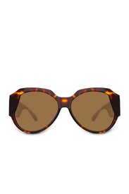 Christie Tortoise Shell Sunglasses by Linda Farrow