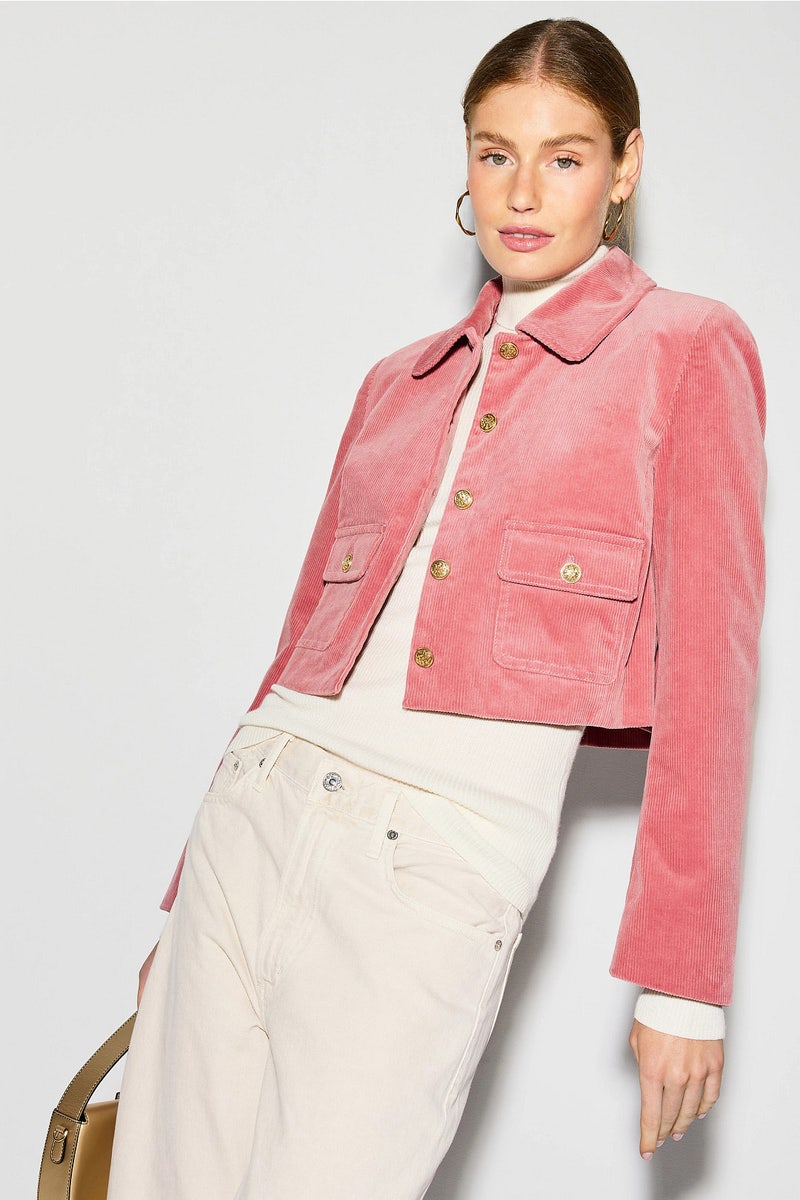Aylin Pink Corduroy Jacket by LoveShackFancy - Photo 0