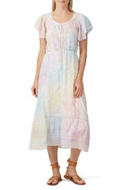 Tie Dye Madeline Dress by LoveShackFancy