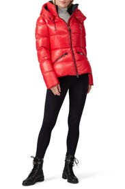 Red Madalyn Puffer Coat by Mackage