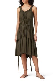 Khaki Jennifer Dress by EUDON CHOI