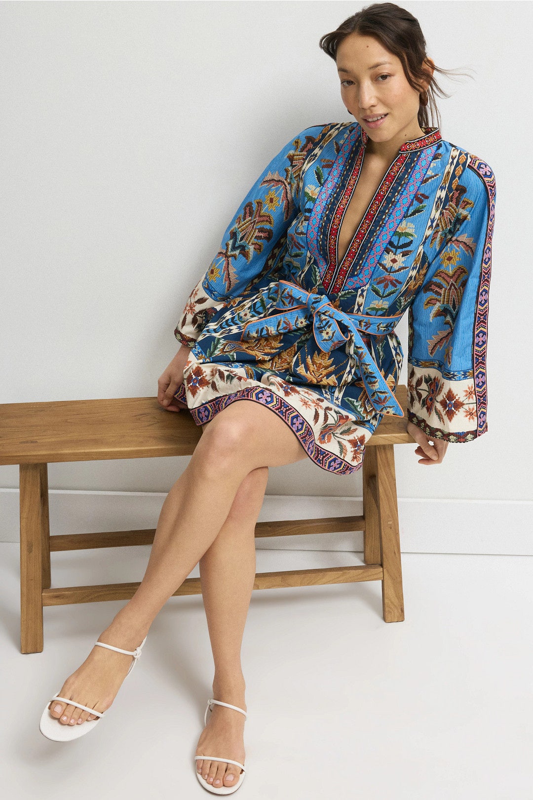 Embroidered Tapestry Mini Dress by FARM Rio 0