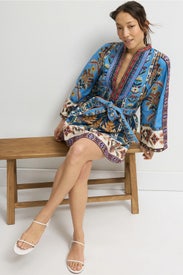Embroidered Tapestry Mini Dress by FARM Rio