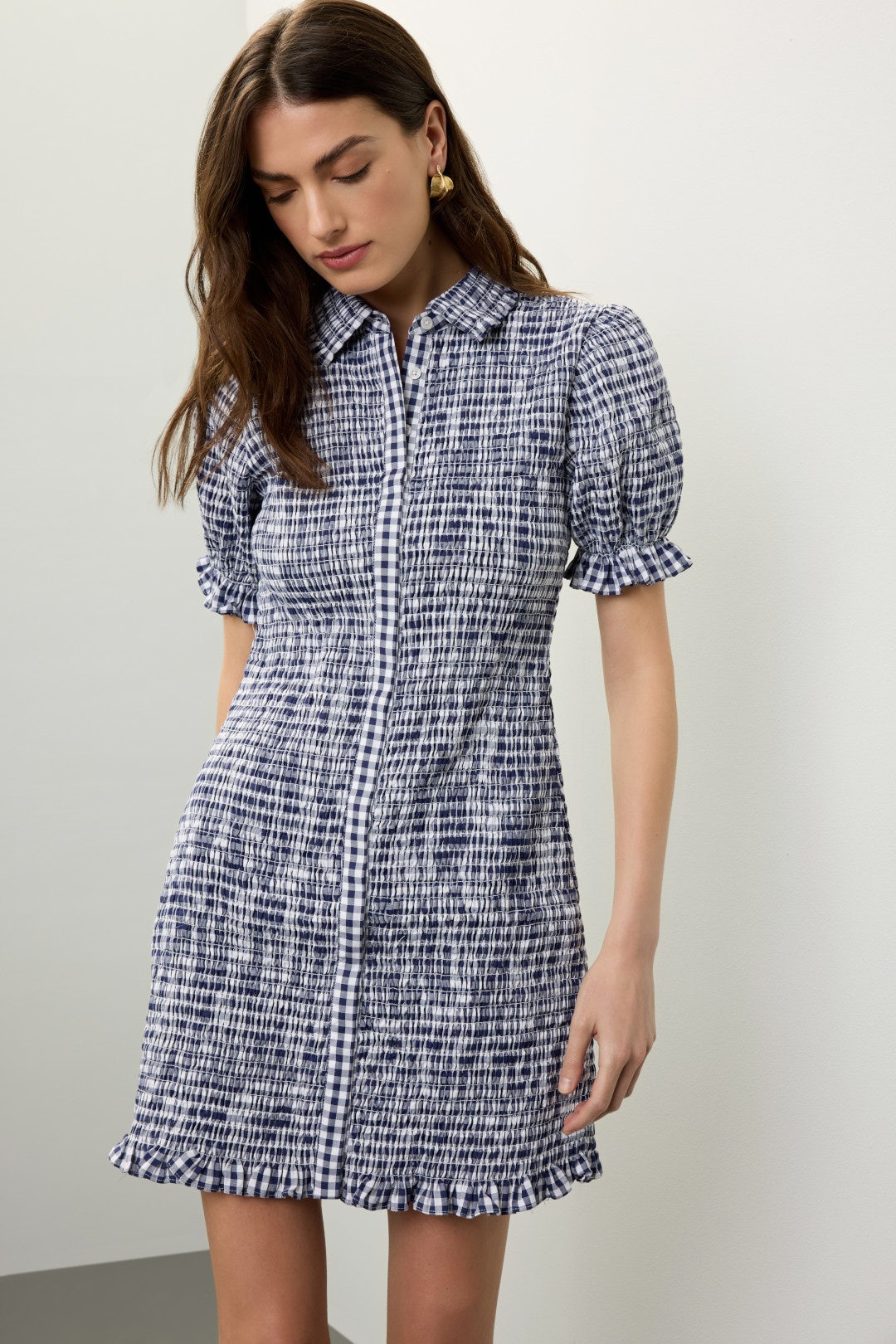 Smocked Gingham Dress by Jason Wu x RTR 0