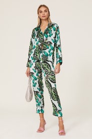 Floral Pajama Pants by LoboRosa