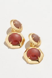 Geo Bezel Drop Earrings by Lele Sadoughi