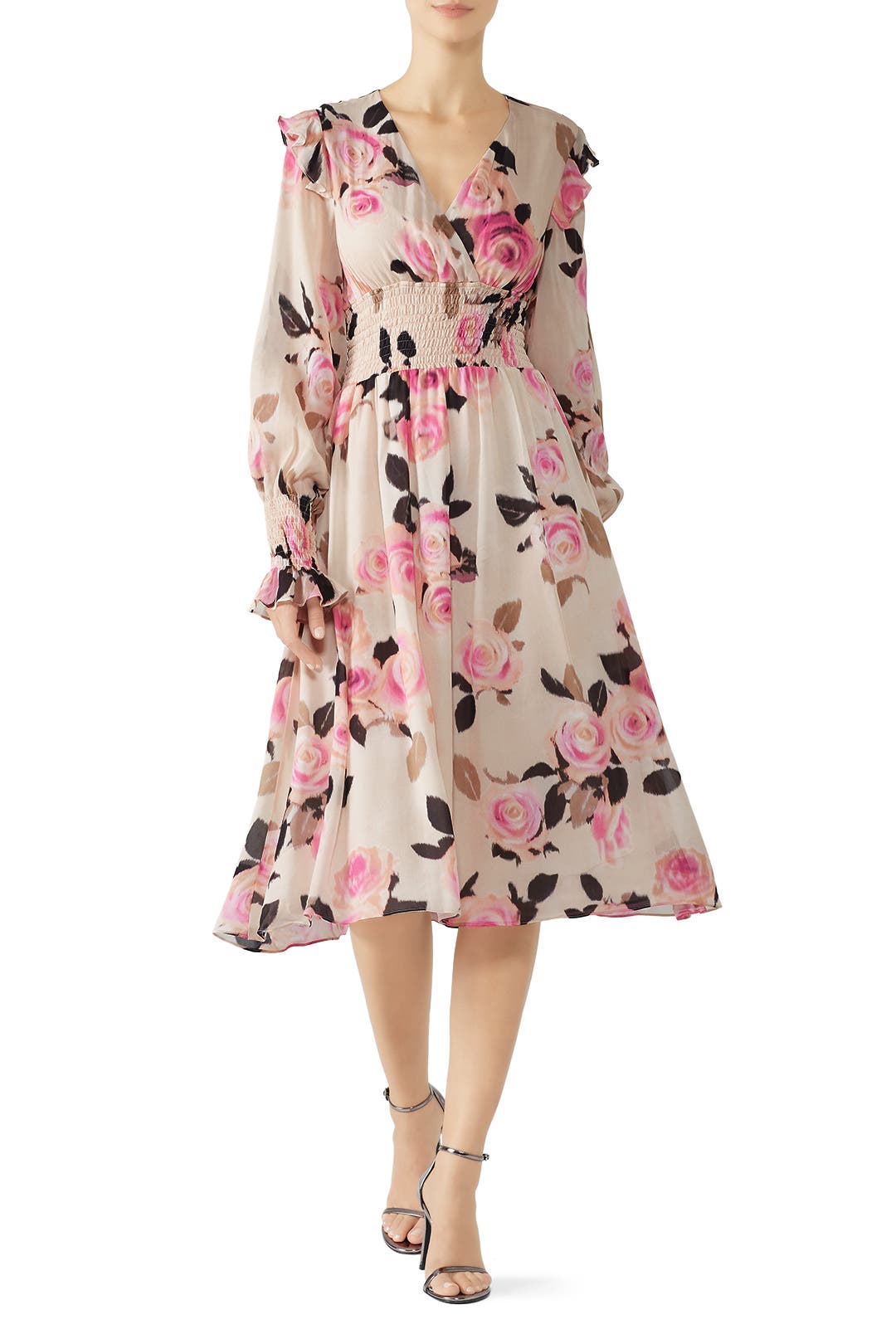 パーティードレス PINKO 104688A2E9 Dresses Pink PINKO Layered Maxi Dress | Pink | FARFETCH