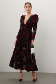 Burnout Velvet Dress by Rachel Parcell