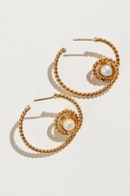 Spirale Creole Earrings by Sylvia Toledano