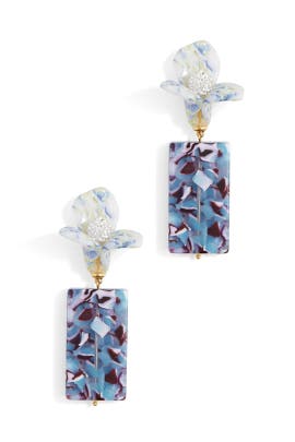 Flower Gem Earrings by Lele Sadoughi