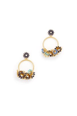Blue Daisy Hoop Earrings By Kate Spade New York Accessories For 10 Blue Daisy Hoop Earrings By Kate Spade New York Accessories