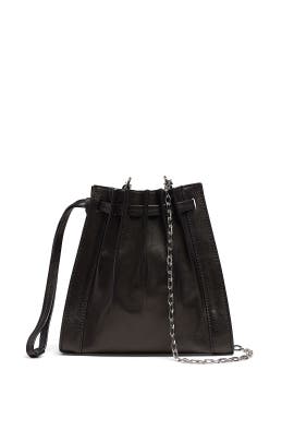 Black Florence Mini Pleated Drawstring Tote by 3.1 Phillip Lim Accessories