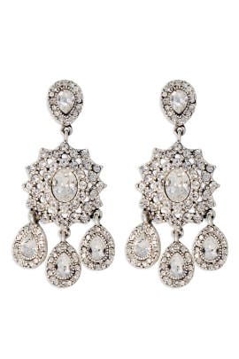 Silver Southern Plantation Earrings By Nicole Miller Accessories For