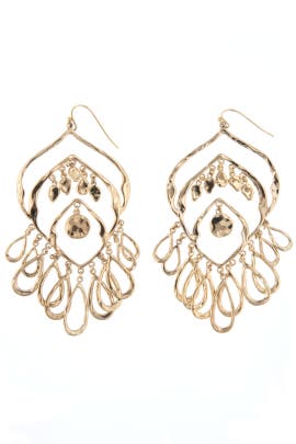 Solange Gold Chandelier Earrings By Lee Angel For 15 The Runway Solange Gold Chandelier Earrings By Lee Angel