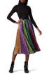 Colorblock Snake Clara Skirt by DELFI Collective for $44 | Rent the Runway