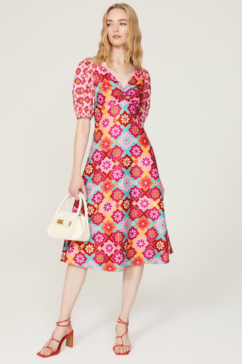 Floral Midi Dress by Donna Morgan