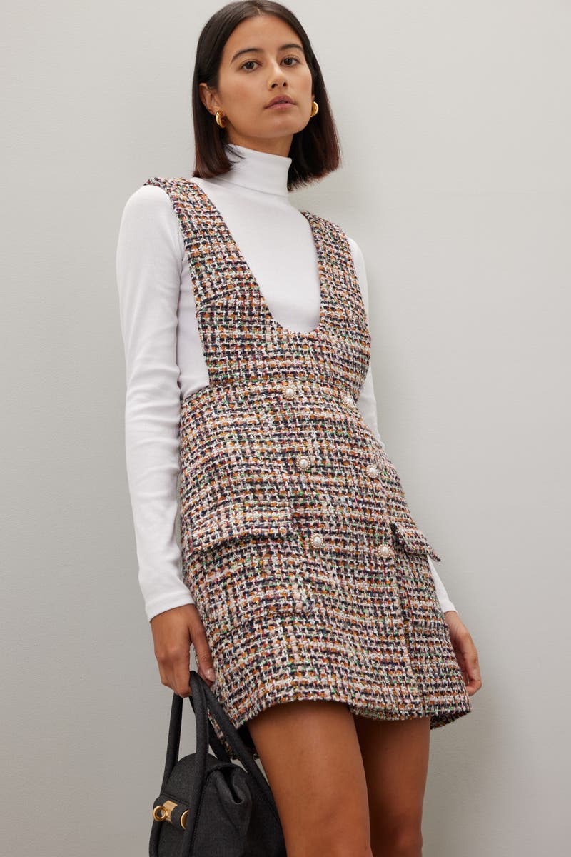ワンピース Victoria Tweed Jumper Dress S Victoria Tweed Jumper Dress S（A modern take on tweed: 4