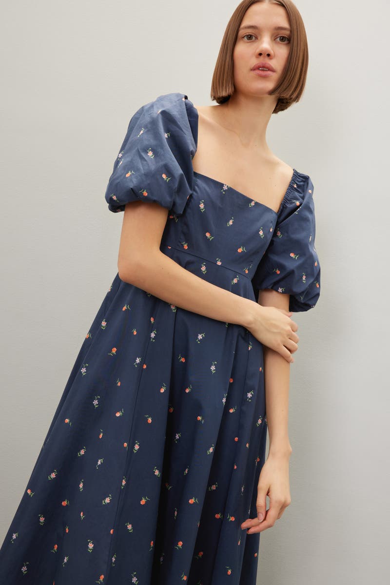 house on the hill / Dress (Navy) 90㎝ The Elizabeth Nap Dress - Navy Cotton – Hill House Home