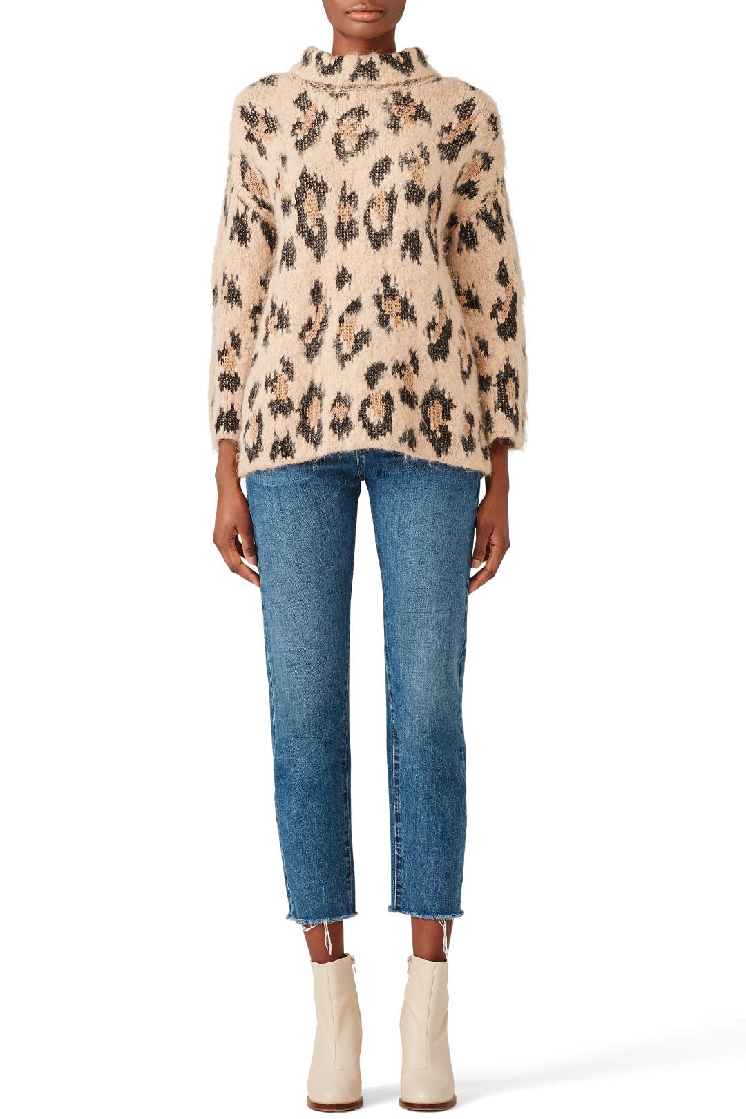 MELTED BUTTER CHUNKY LEOPARD ロンパース Leopard Jacquard Sweater – La Garçonne