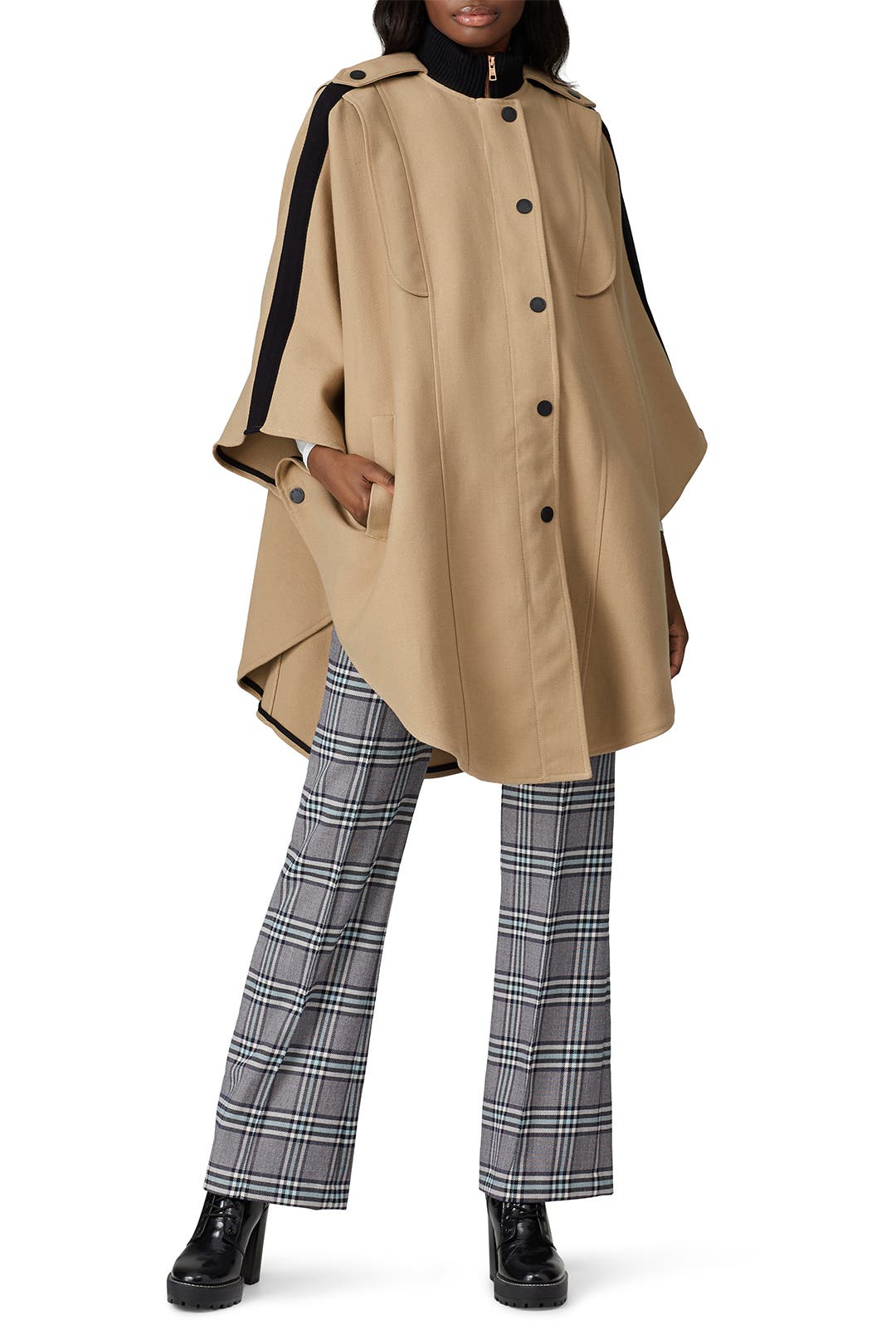 ジャケット Chloe Short brown shiny cotton cape Chloé Short brown shiny cotton cape | TheDoubleF