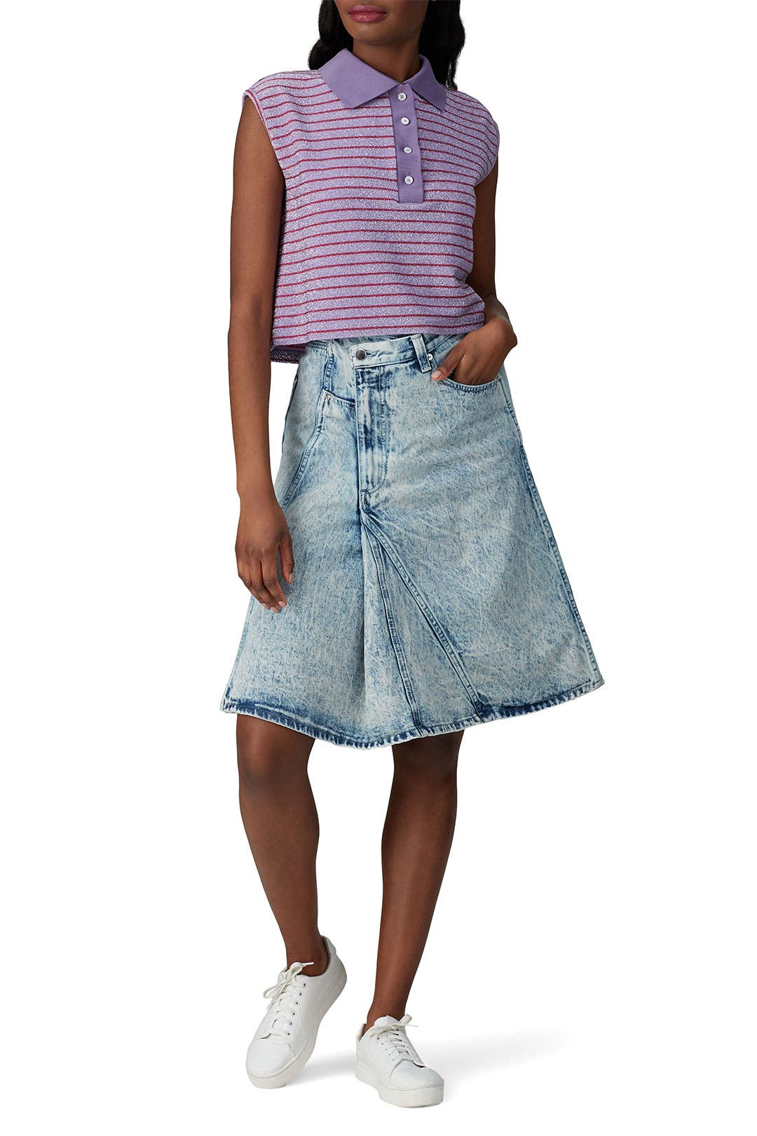Tシャツ・カットソー MAISON MARGIELA Prink Rubber Crop-Top Maison Margiela Prink Rubber Crop-Top FW23 Collection – LOZURI®