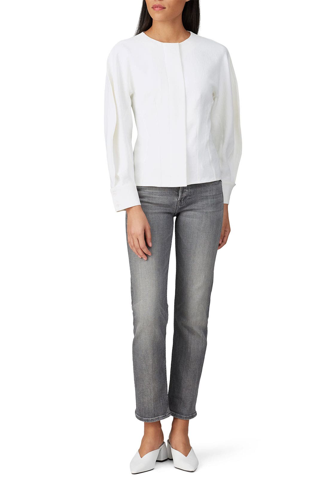 tibi chalky drape top