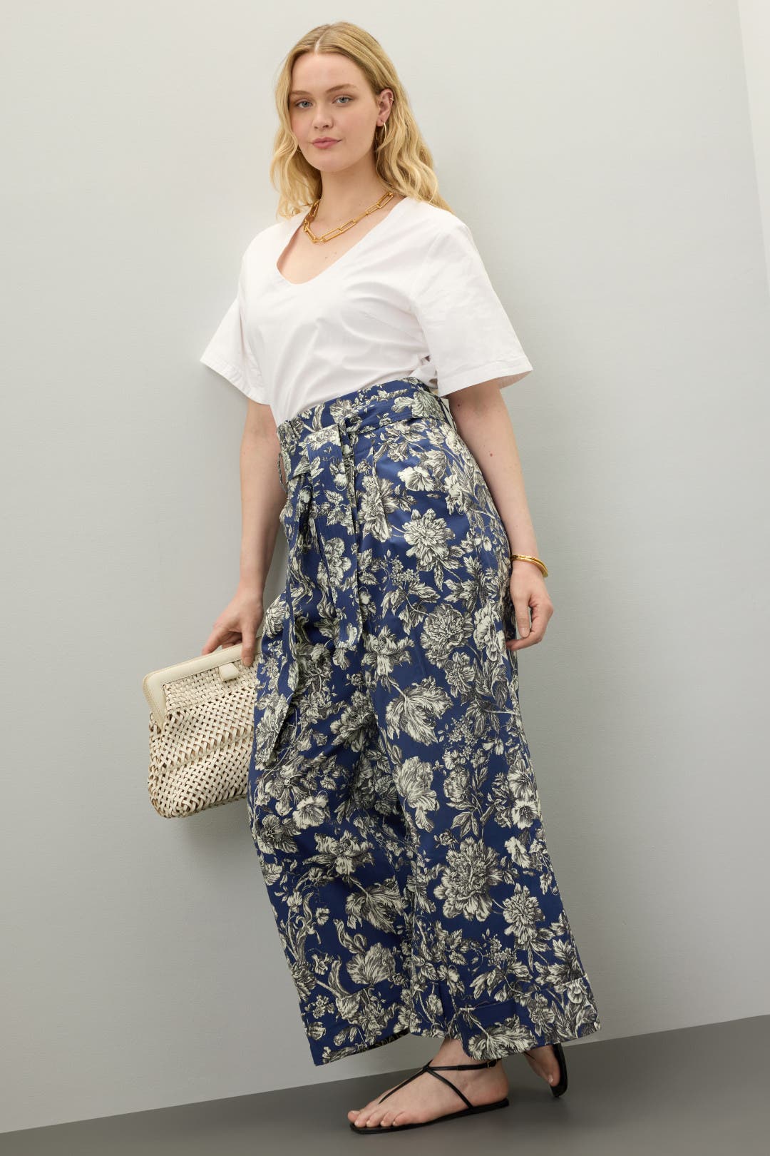 Floral Cropped Trousers by Adam Lippes x RTR | Rent the Runway