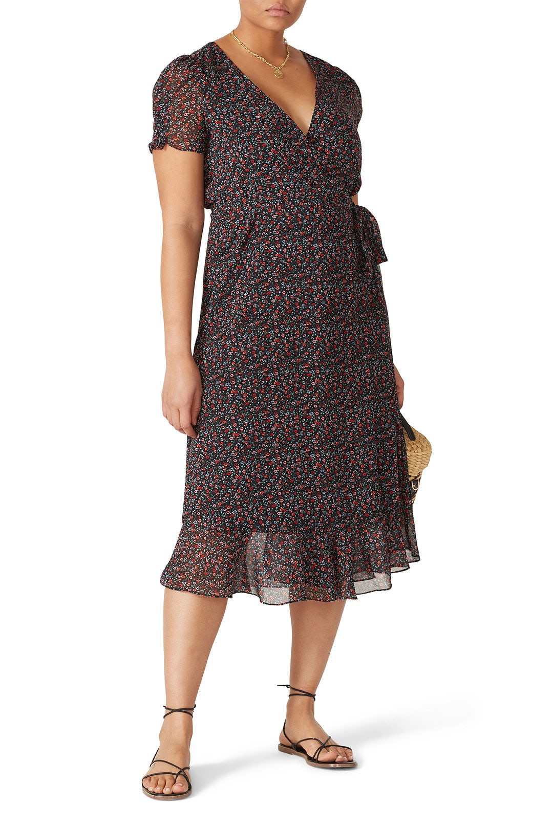 Short Sleeve Wrap Midi Dress by Madewell 5