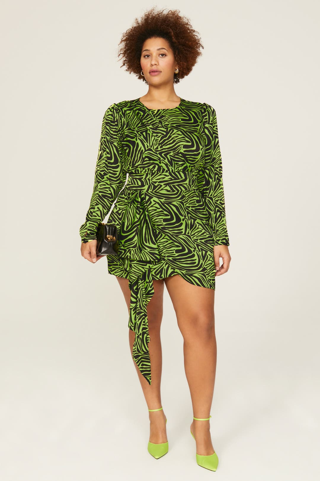 Green Zebra Dress by Ronny Kobo x RTR | Rent the Runway