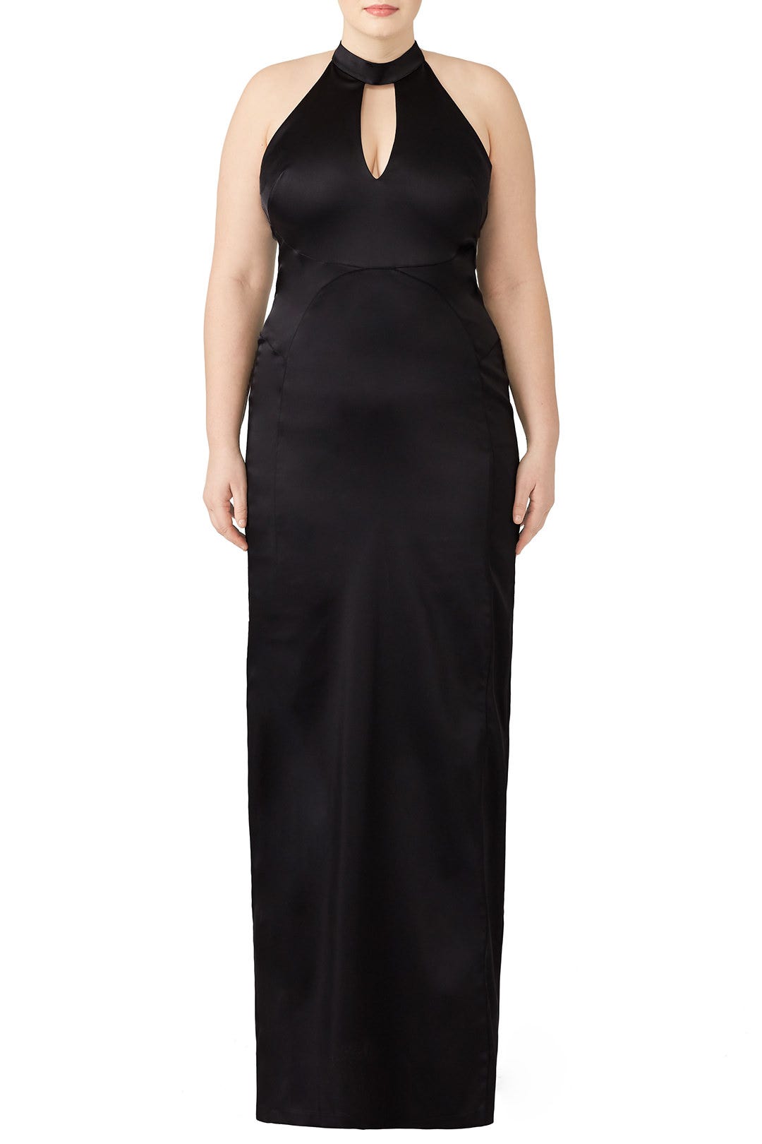 Black Choker Gown by Adrianna Papell 4