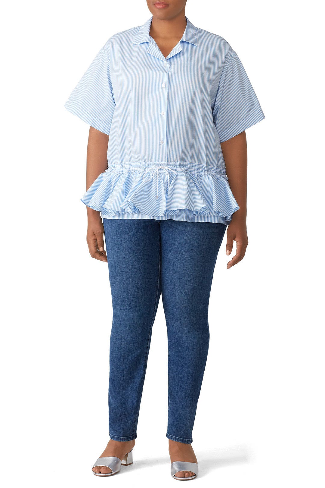 Blue Striped Cabana Shirt by Tome 4