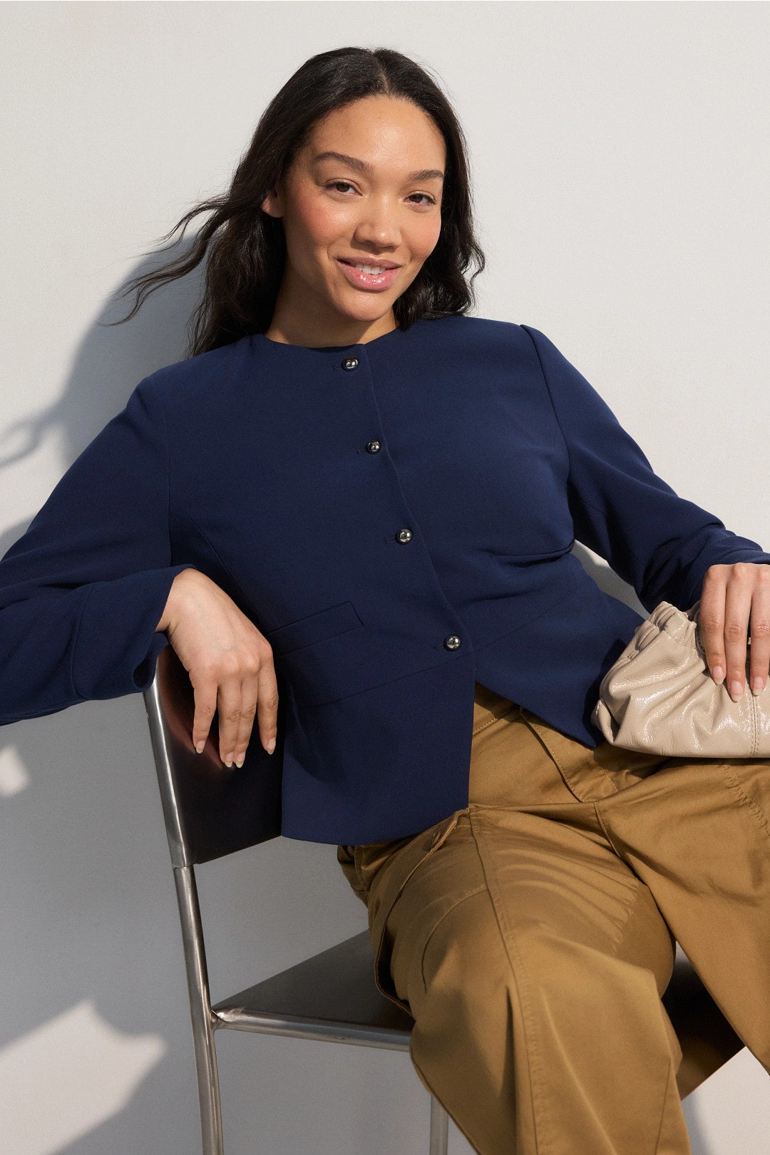 Peplum Fitted Blazer by Derek Lam 10 Crosby x RTR 4