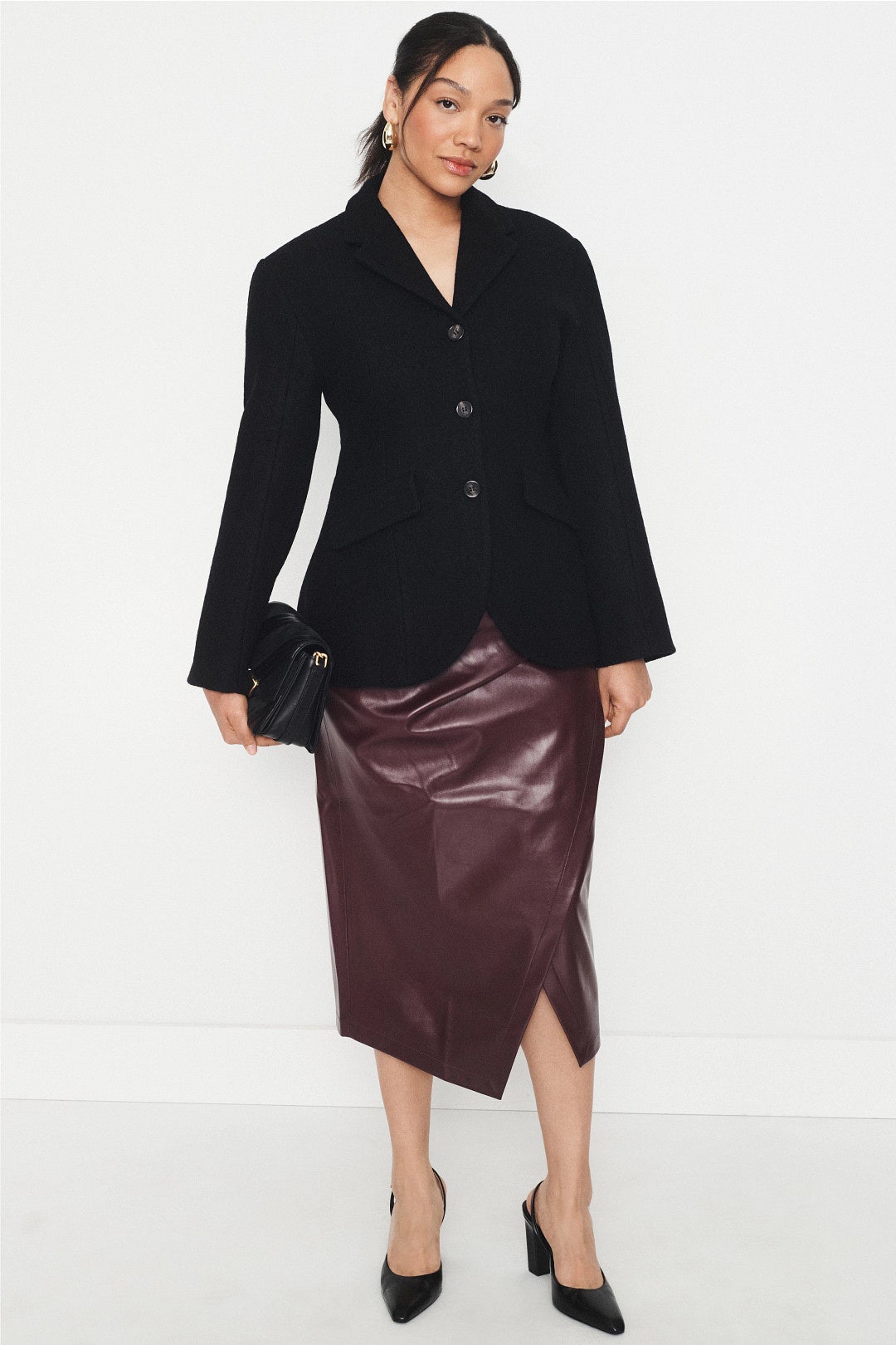 Marina Wool-Blend Sculpted Blazer by Modern Citizen 5