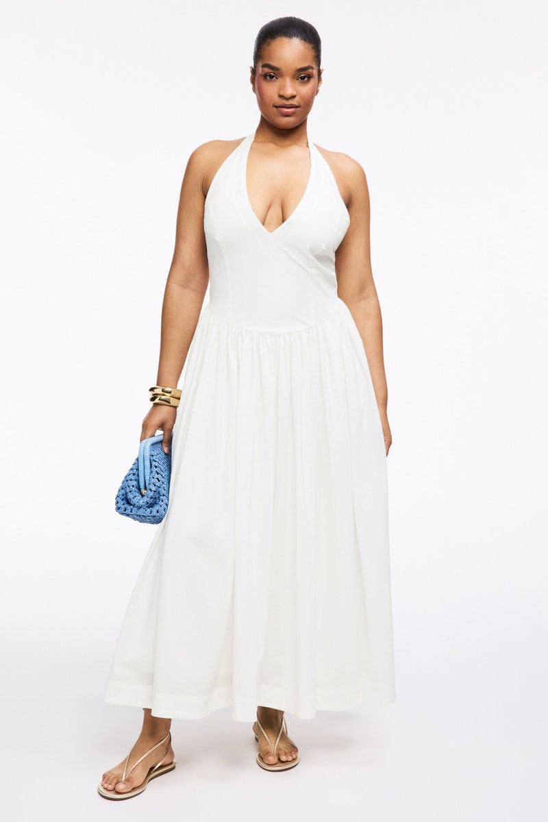 V-Neck Halter Dress by Jewel x Badgley Mischka - Photo 5