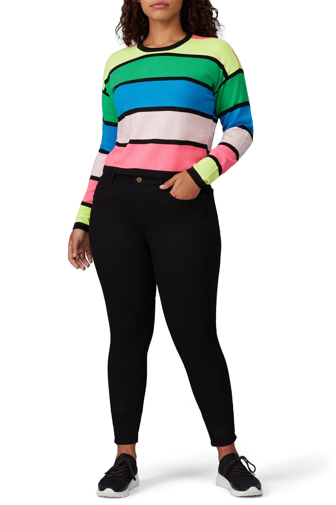 Multi Combo Stripe Sweater by Threads of PRVLG 5