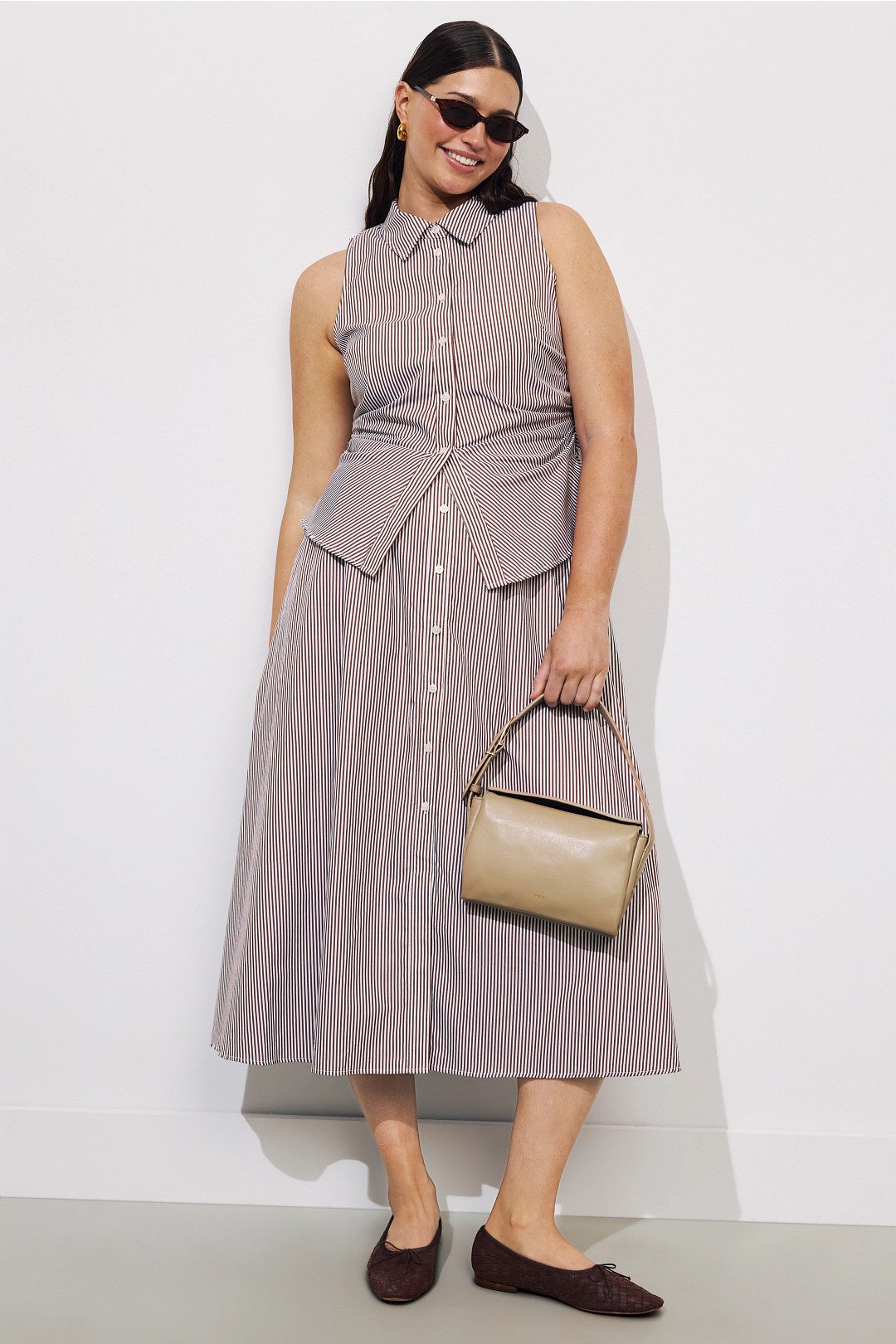 Hannah Collared Midi Dress by Tanya Taylor 4
