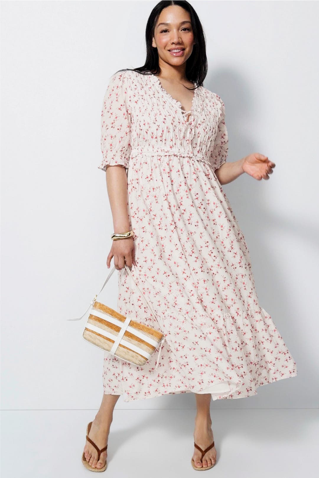 Sonica Floral Maxi Dress With Bows by Rails | Rent the Runway