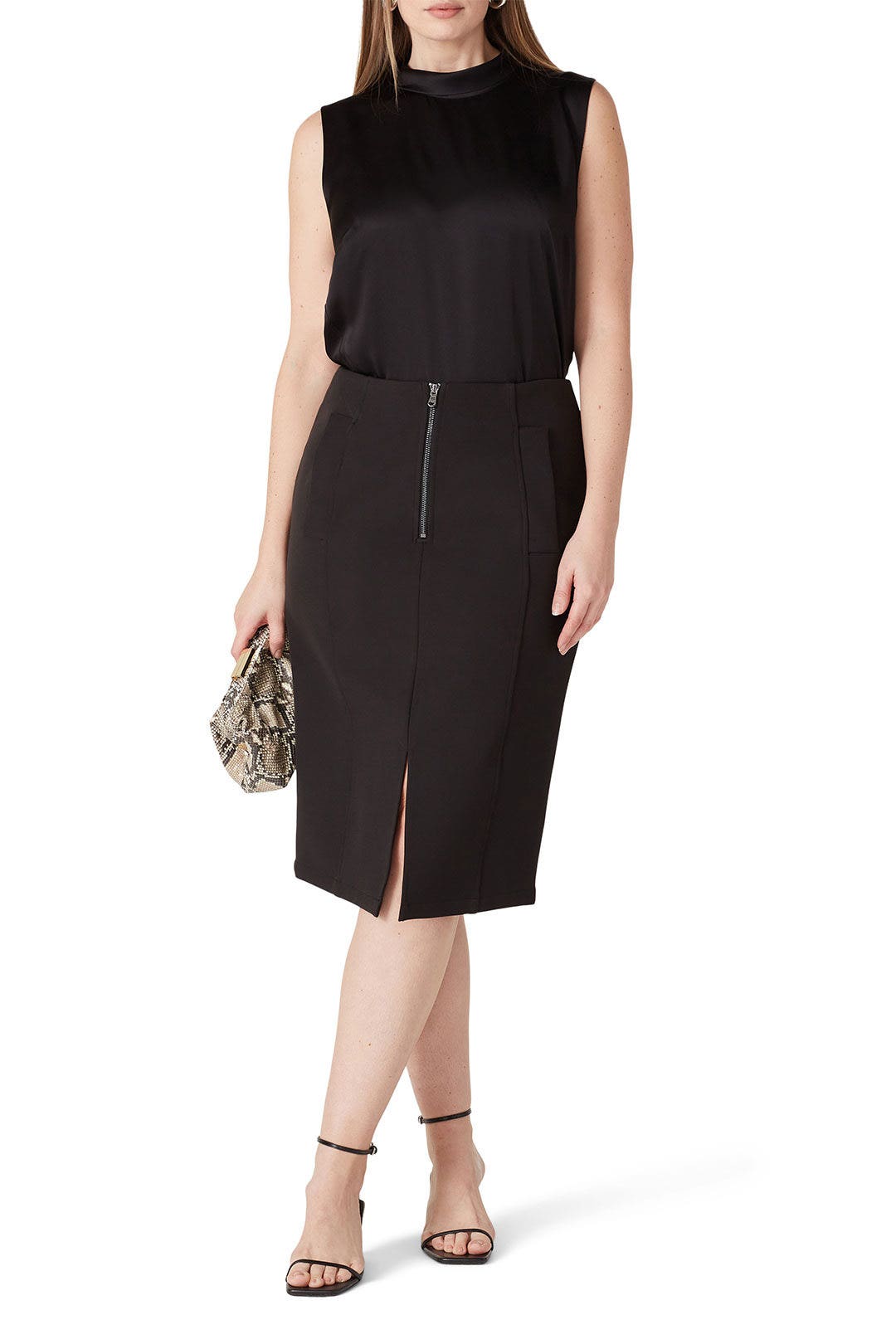 Black Zipper Skirt by Emporio Armani 5
