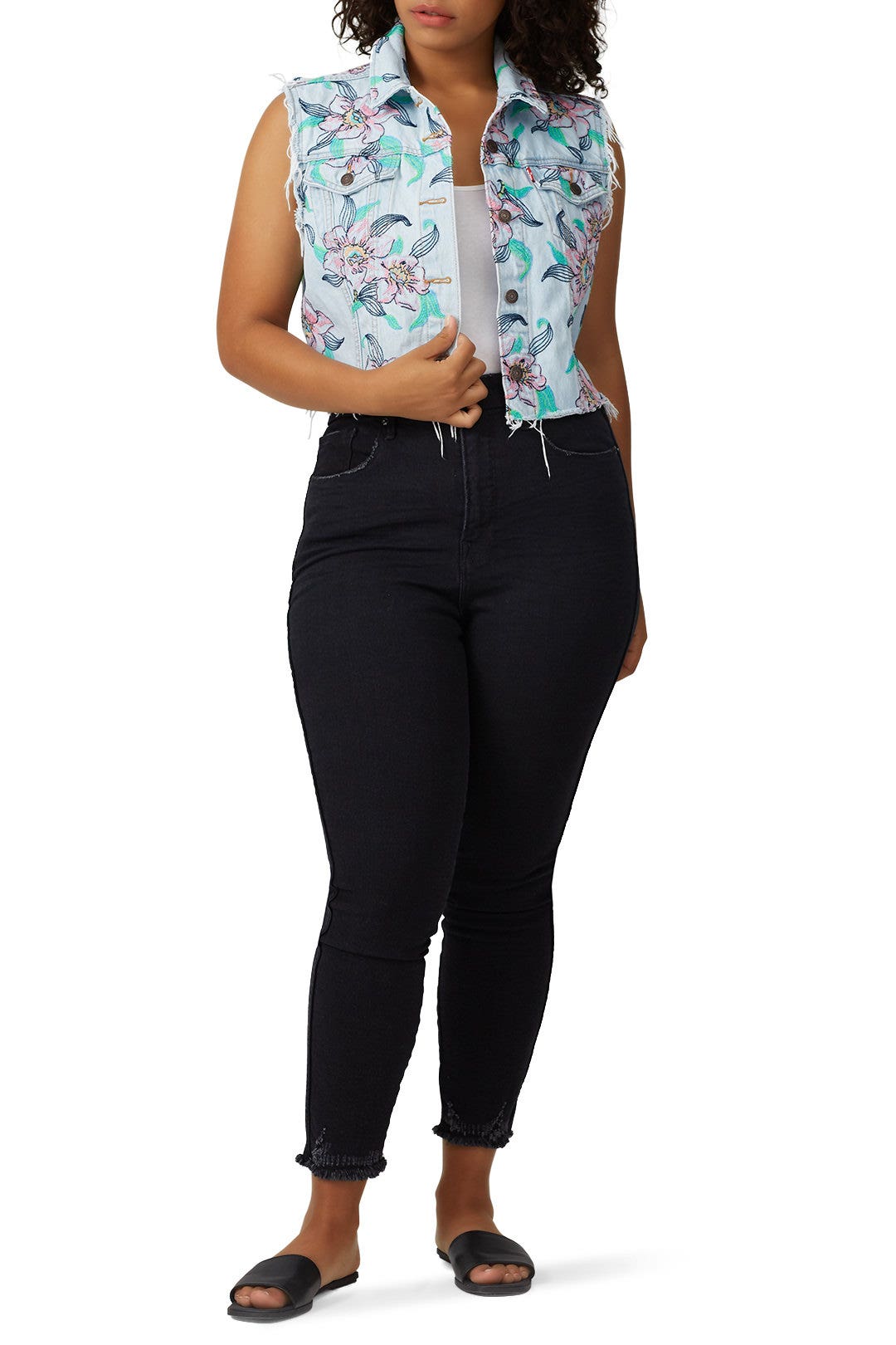 Floral Crop Vest by Levi's 3