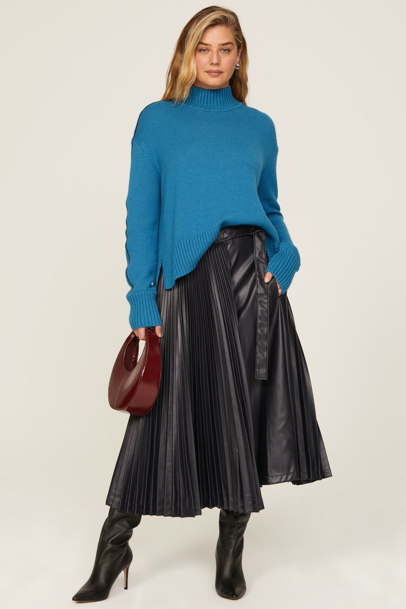 Blue Turtleneck Sweater by Jason Wu x RTR - Photo 5