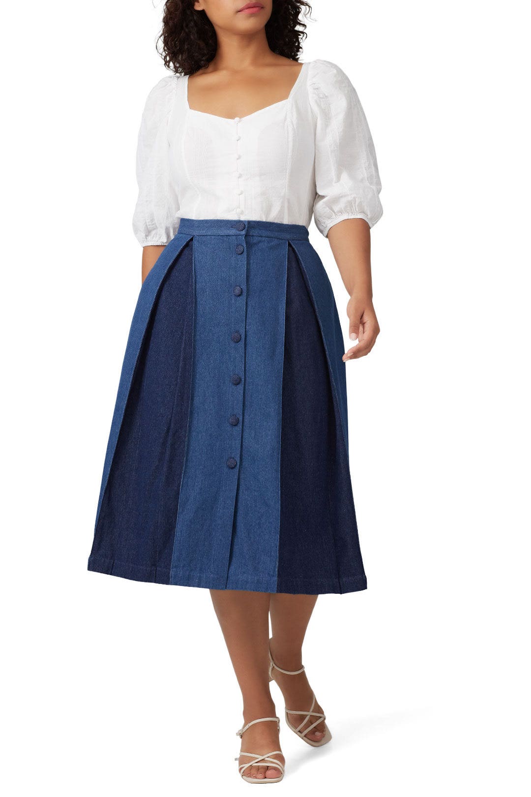 Sara Denim Skirt by Deborah Lyons 4